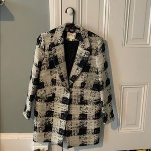 Reiss Black and White Coat